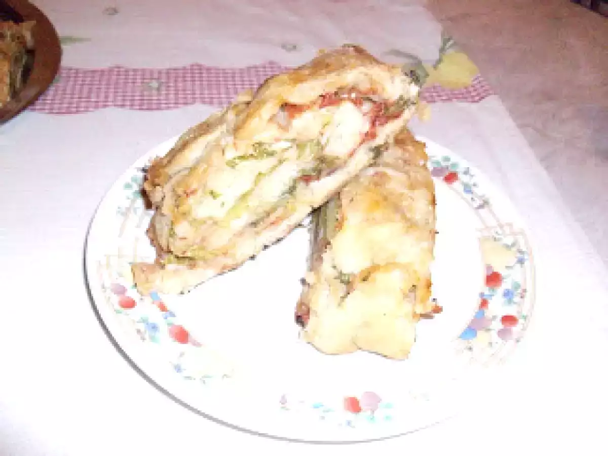 Focaccia arrotolata alla messinese - foto 2