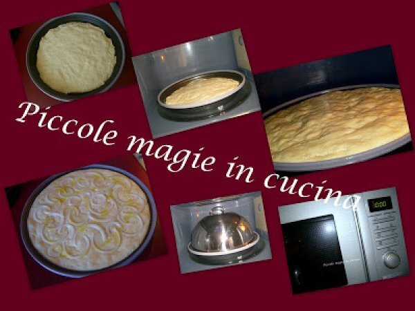 Focaccia bianca al microonde - Ricetta Petitchef