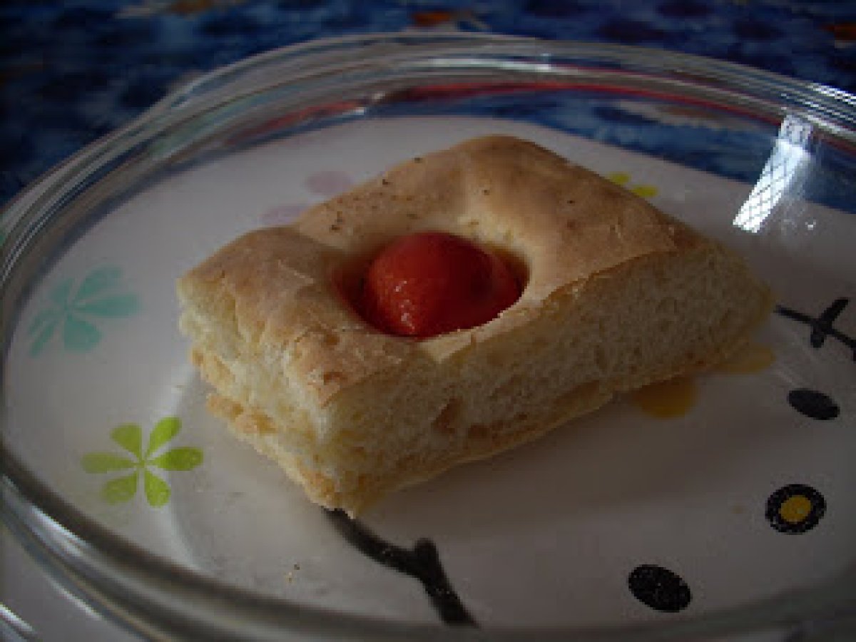 Focaccia con impasto alla ricotta