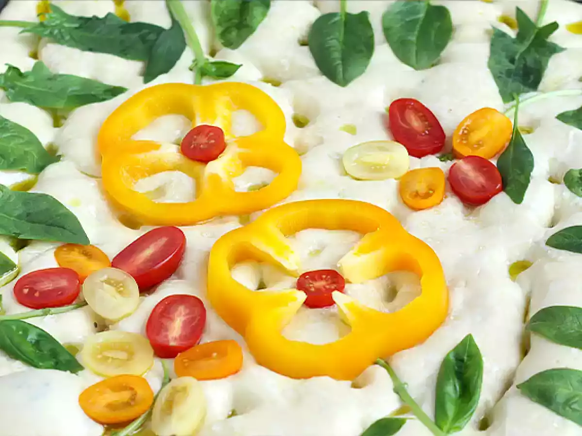 Focaccia primavera - ricetta facile - foto 3