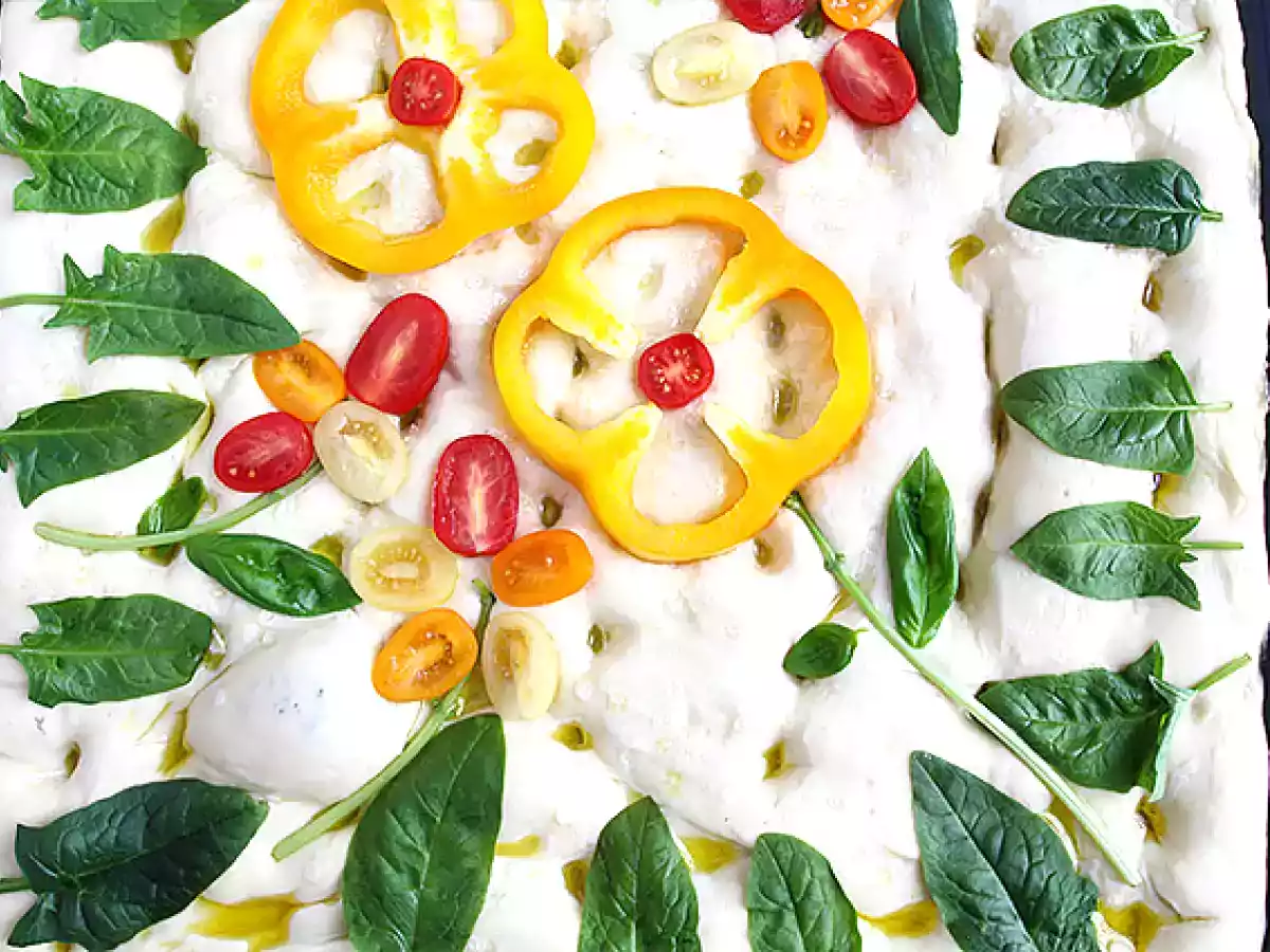 Focaccia primavera - ricetta facile - foto 4