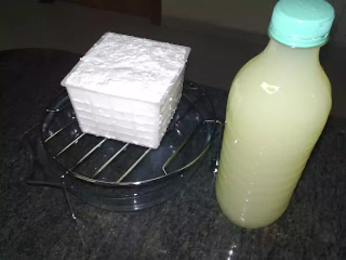 Formaggio fatto in casa (2) foto passo-passo -Primosale- - foto 5