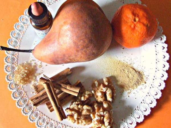 Formaggio in foglie di tabacco con confettura di pere, foto 4