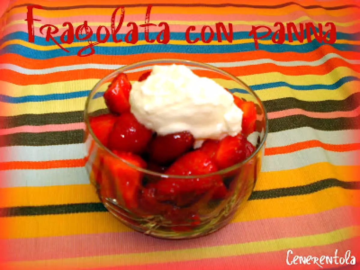 Fragolata con panna