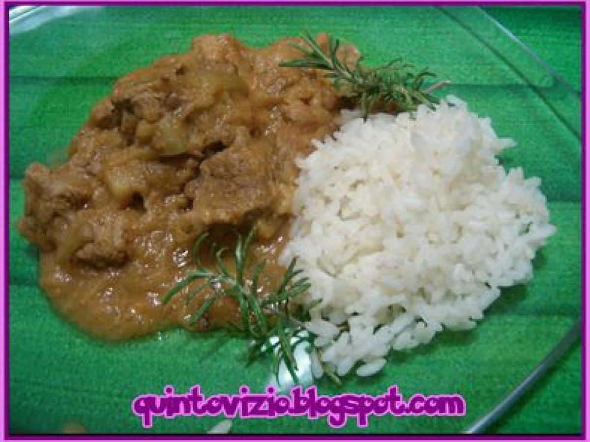 Fricassea di carne e melanzane