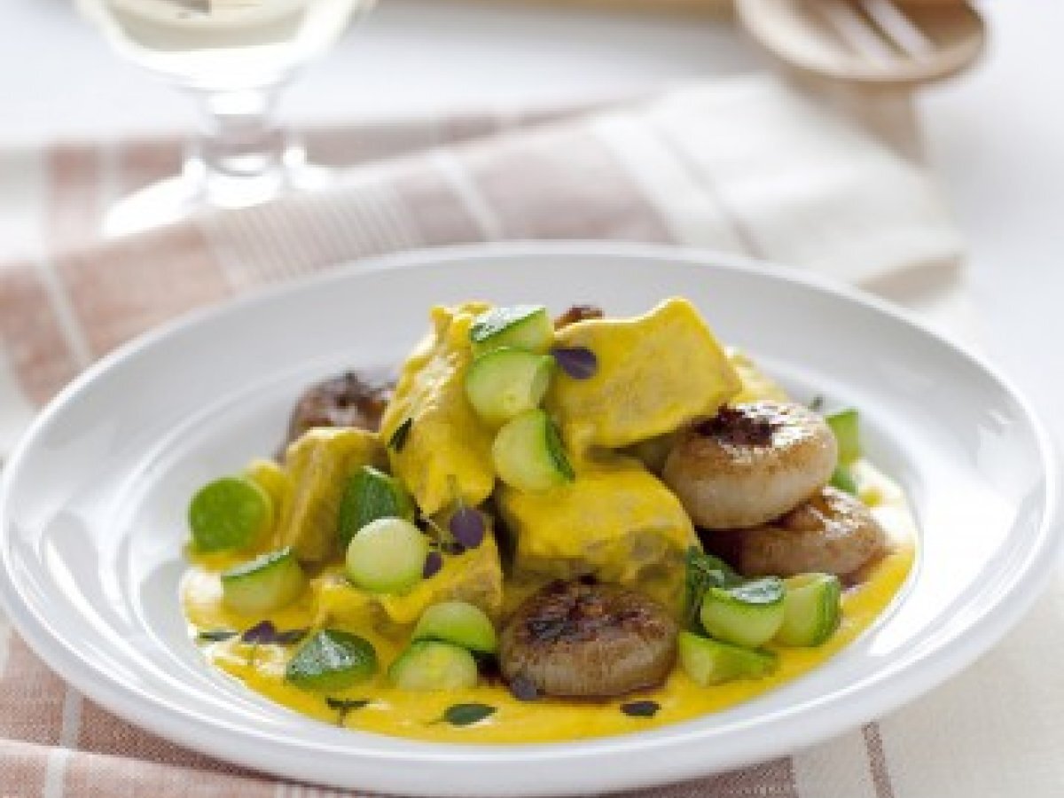 Fricassea di vitello allo zafferano