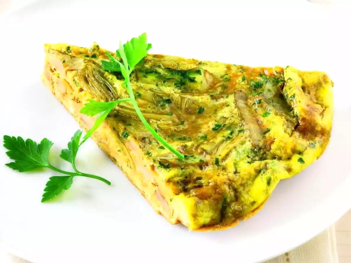 Frittata ai carciofi al forno