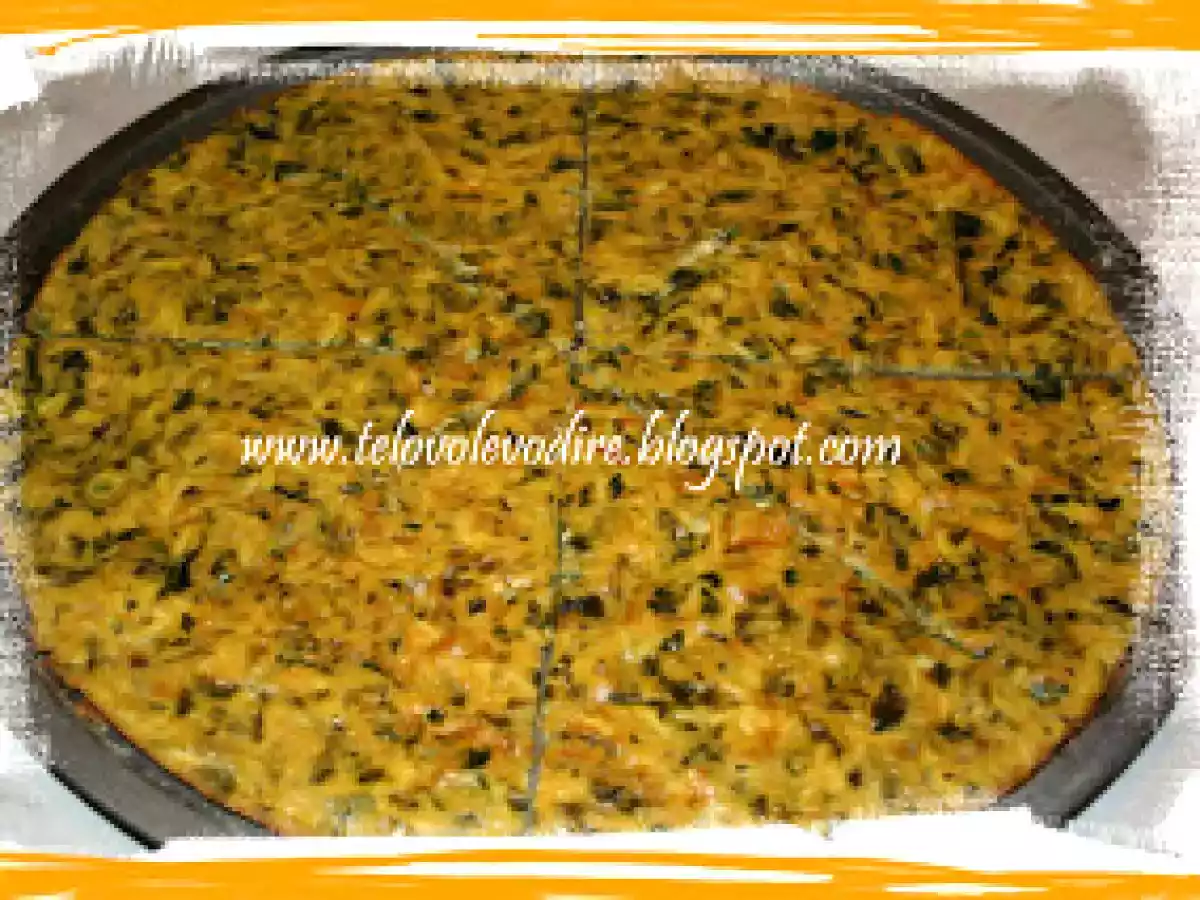FRITTATA AL FORNO CON CIPOLLOTTO E SPINACI