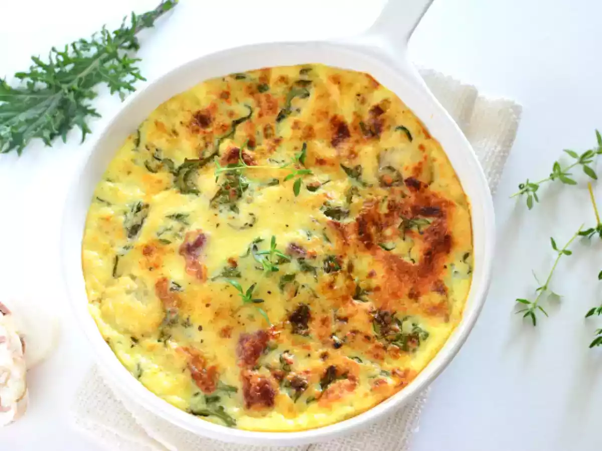 Frittata al forno con patate e verdure