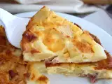 Frittata al forno con patate, scamorza e prosciutto crudo, foto 2