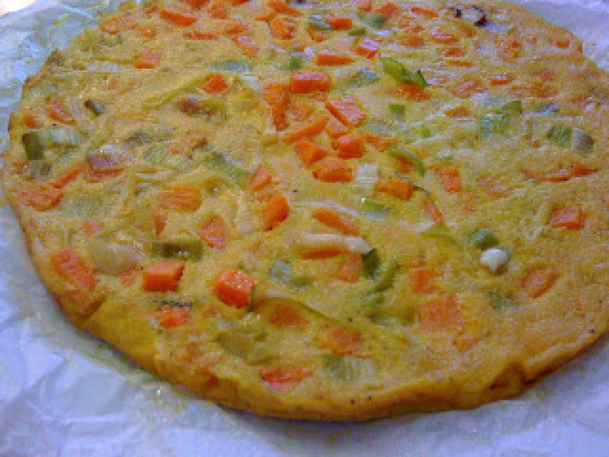 frittata al forno con porri