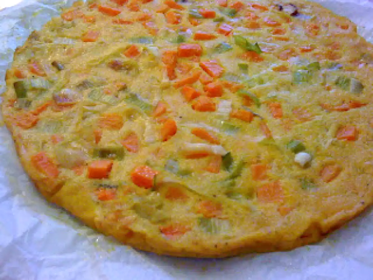 Frittata al forno con zucca e porri