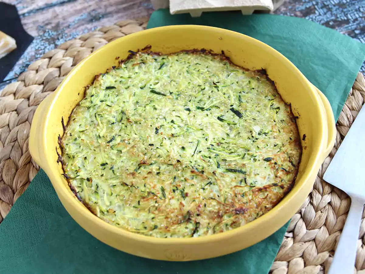 Frittata al forno con zucchine e quinoa