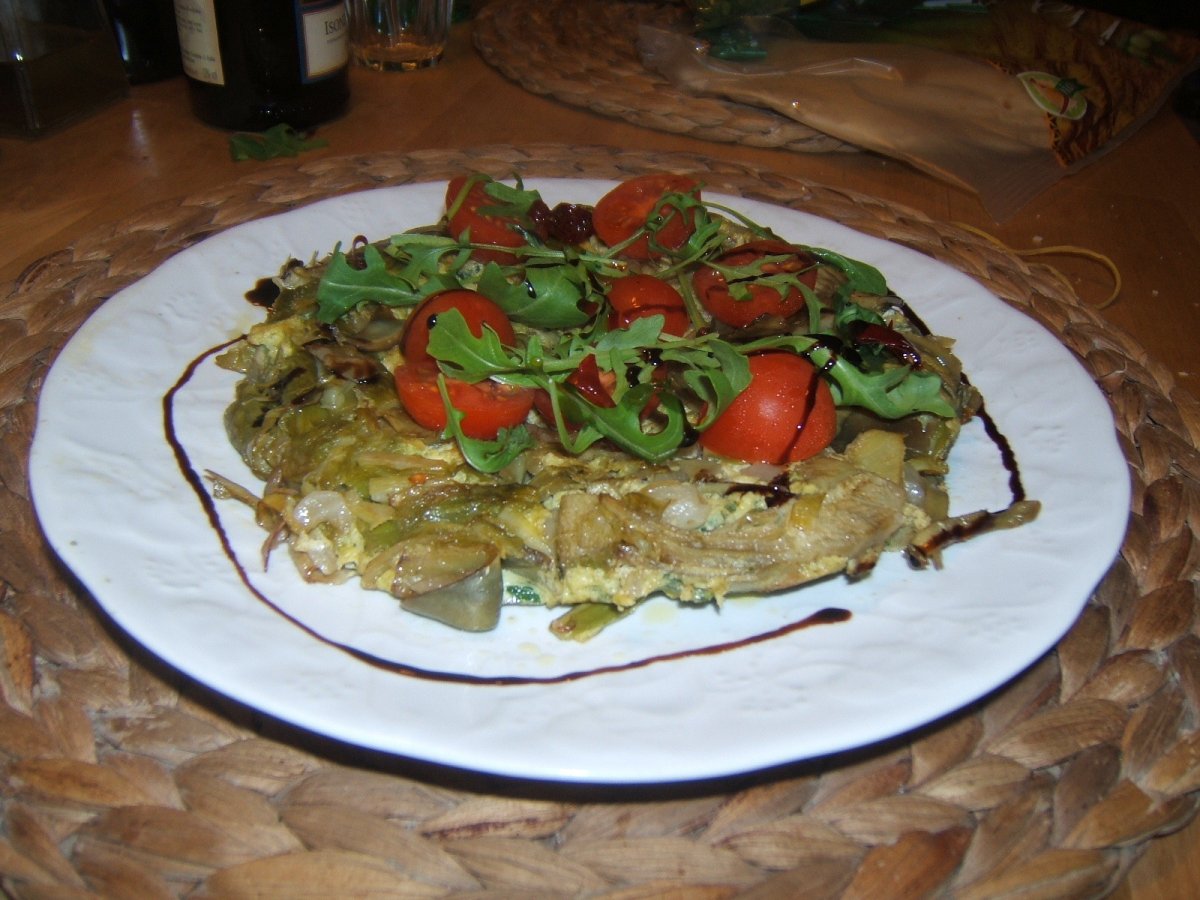 Frittata asparagi e carciofi - foto 3