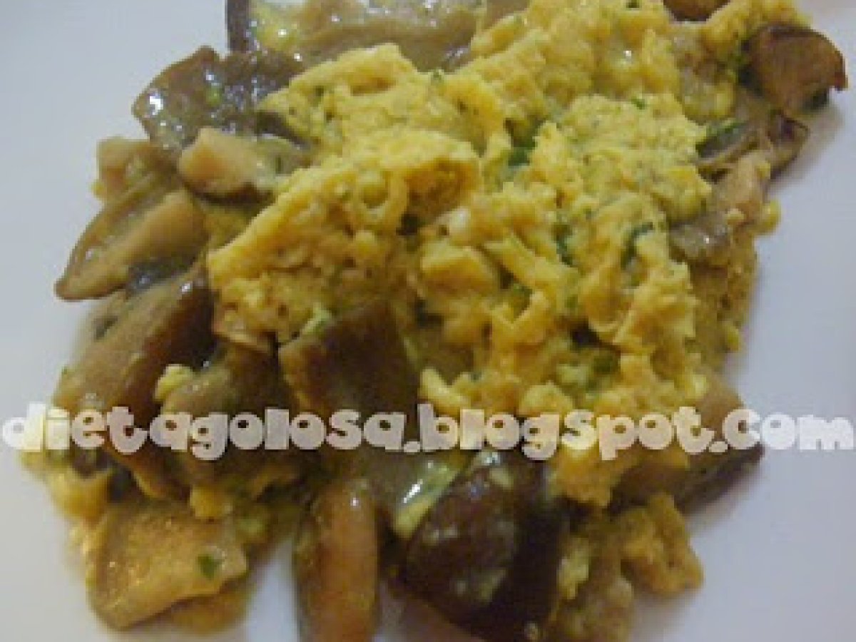 Frittata con Funghi misti