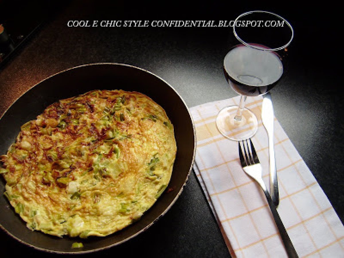 Frittata con i cipollotti