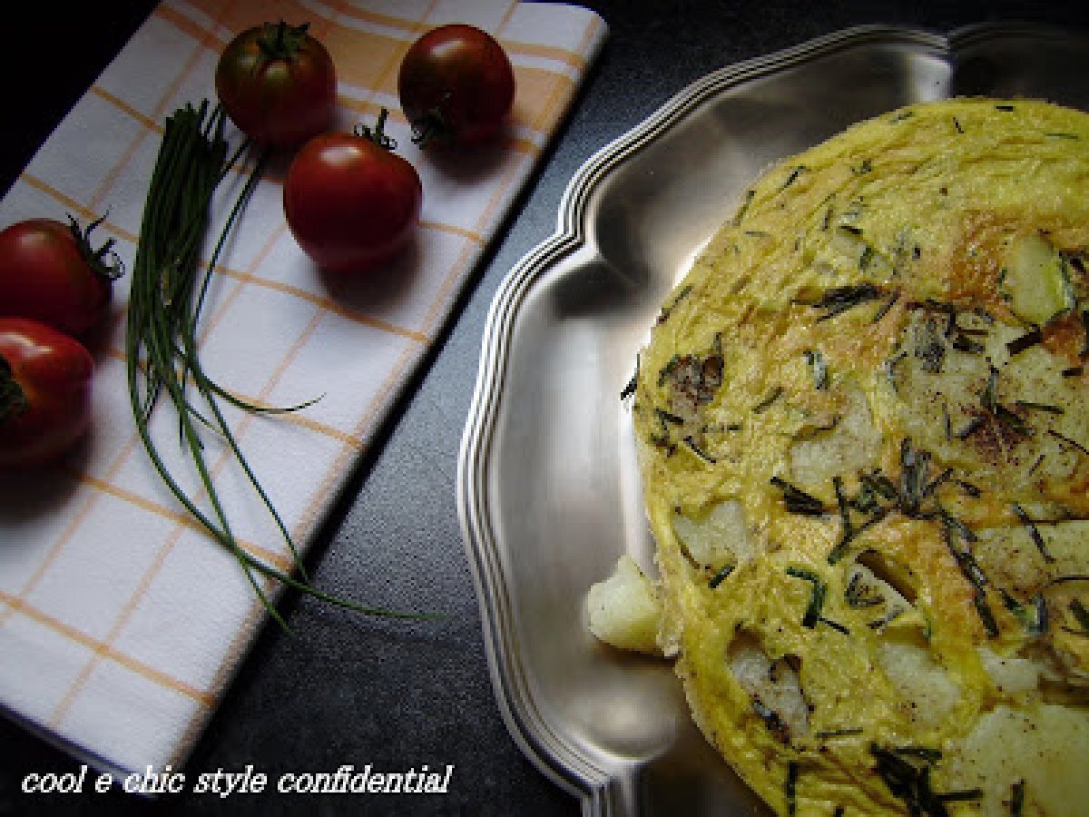 Frittata con Patate ed Erba Cipollina - foto 2