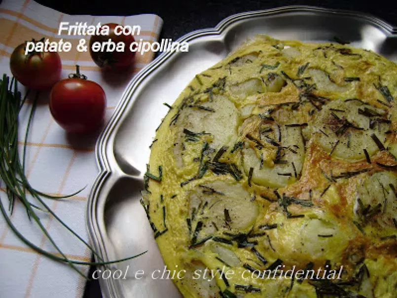 Frittata con Patate ed Erba Cipollina - foto 4