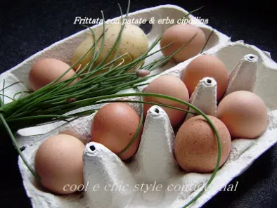 Frittata con Patate ed Erba Cipollina - foto 3