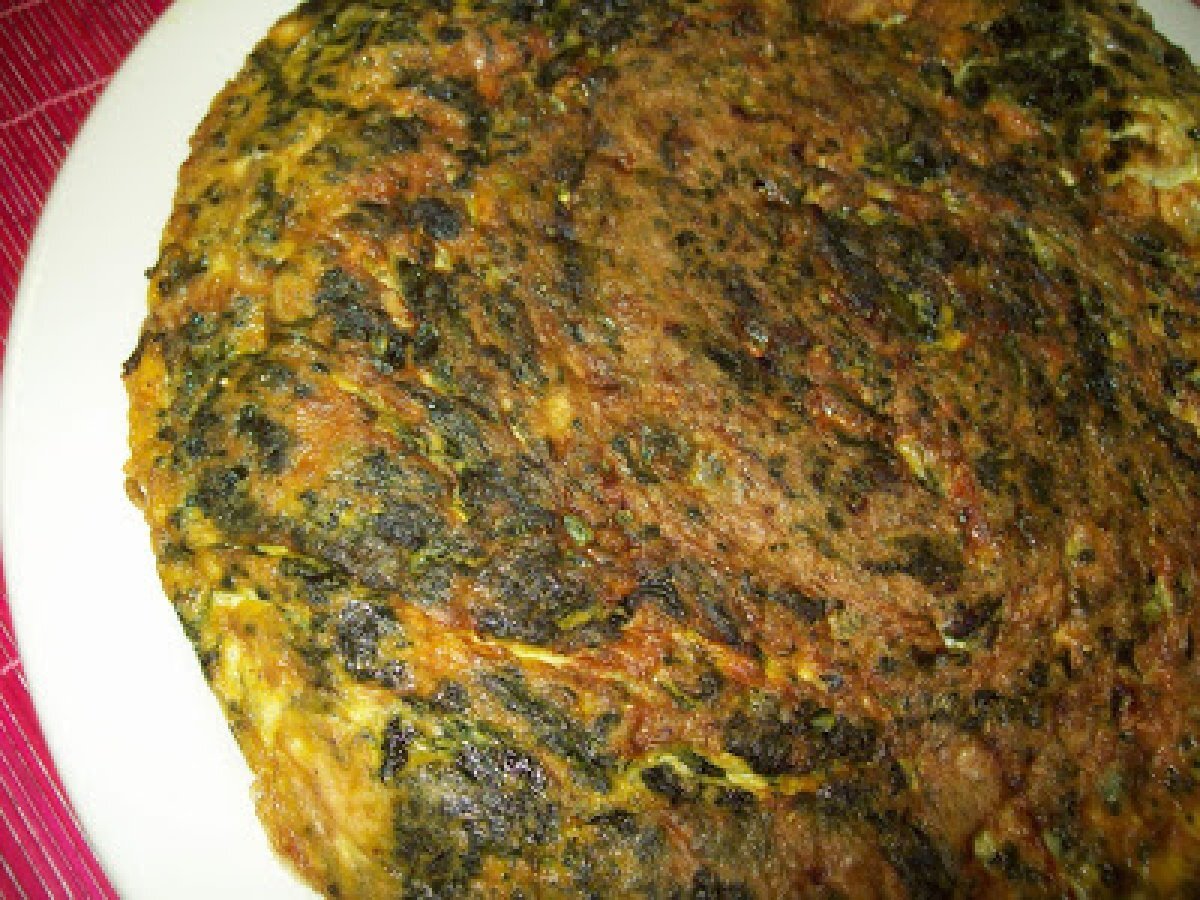 FRITTATA CON SPINACI E ZAFFERANO