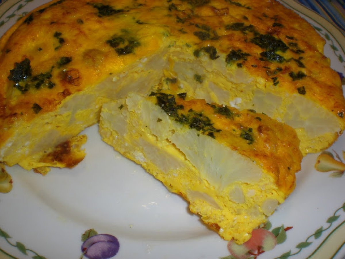 Frittata di Cavolfiore e Feta