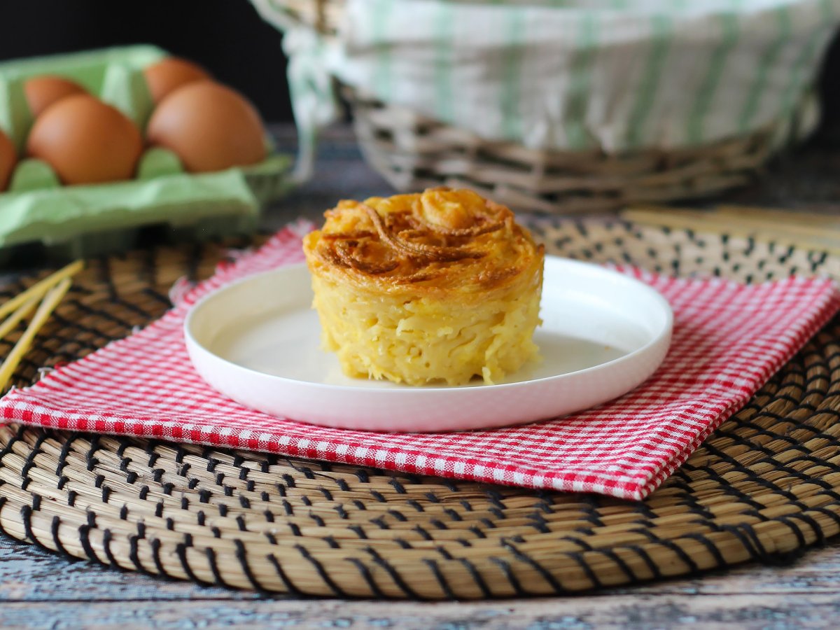 Frittata di pasta in friggitrice ad aria
