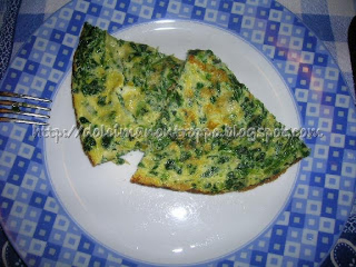 FRITTATA DI SPINACI E MOZZARELLA