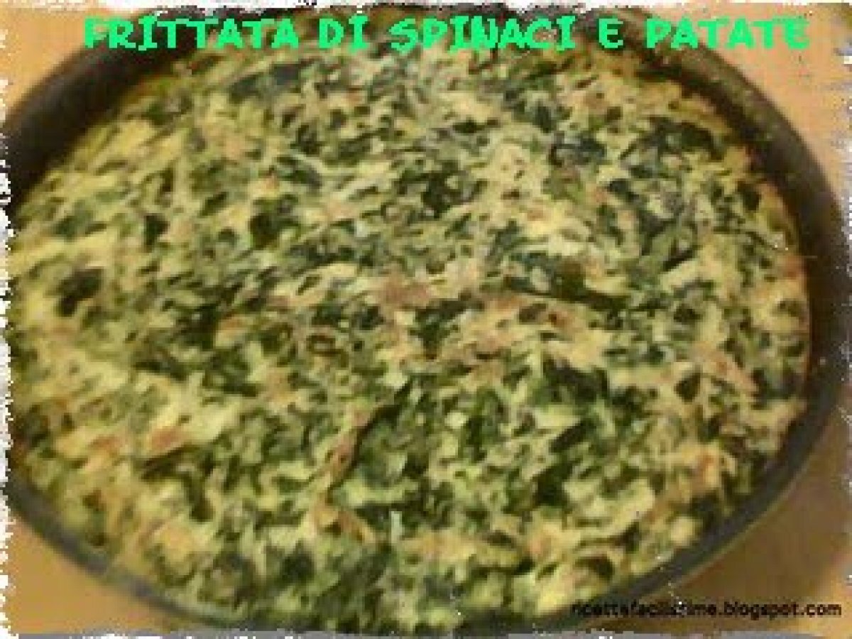 FRITTATA DI SPINACI E PATATE