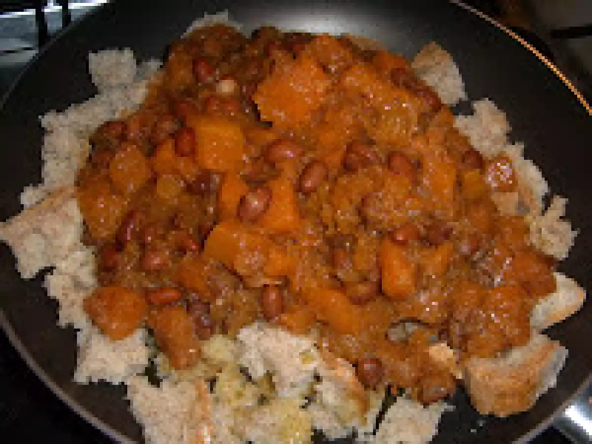 FRITTATA DI ZUCCA E BORLOTTI SENZA UOVA - foto 3