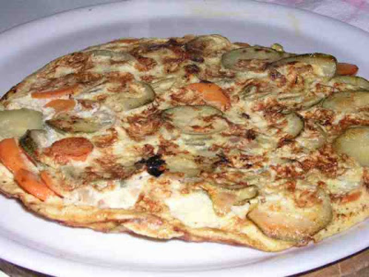 Frittata di zucchine e carote ubriache