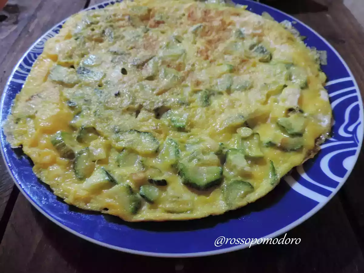Frittata di zucchine romanesche