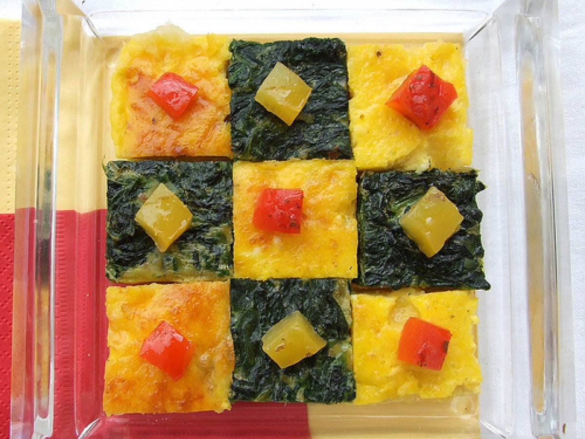 Frittata in scacchiera