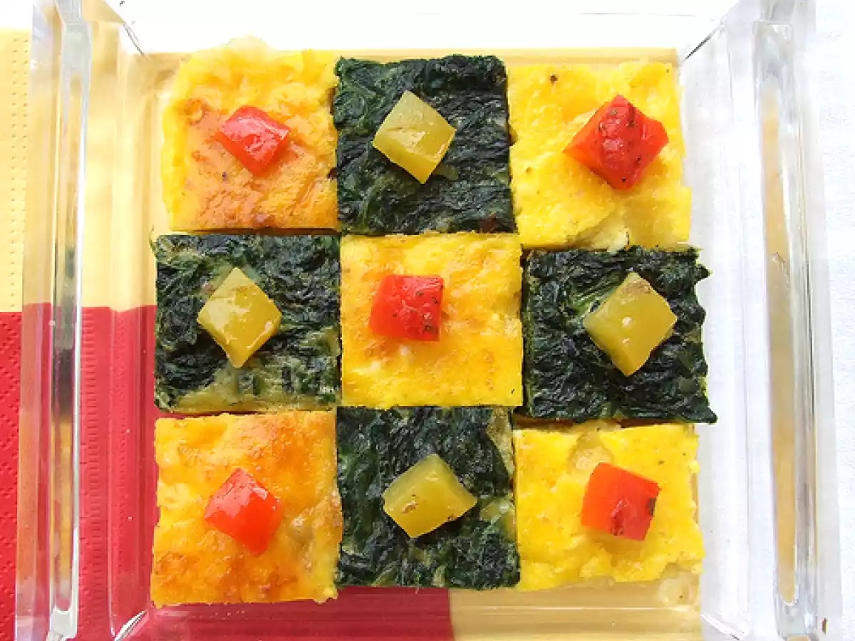 Frittata in scacchiera