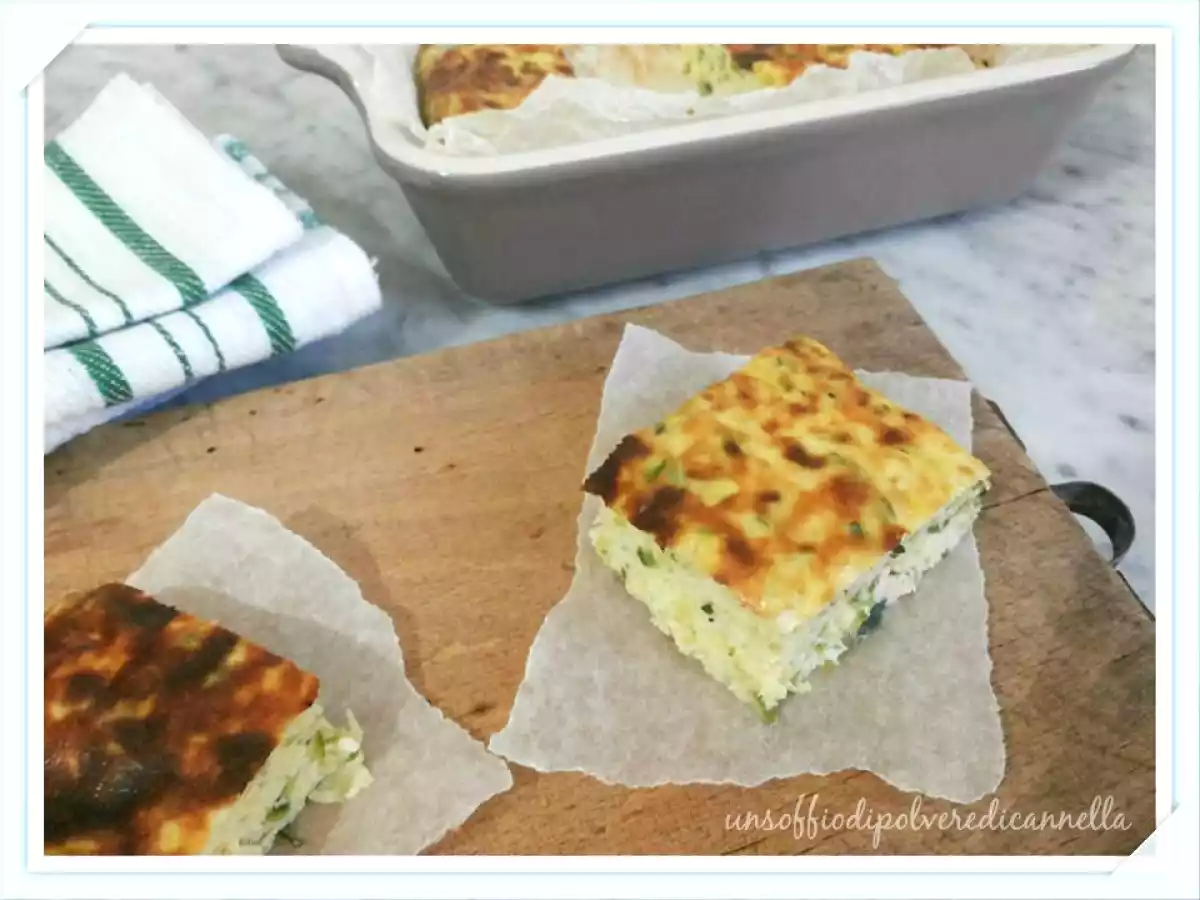 Frittata leggera di ricotta e zucchine