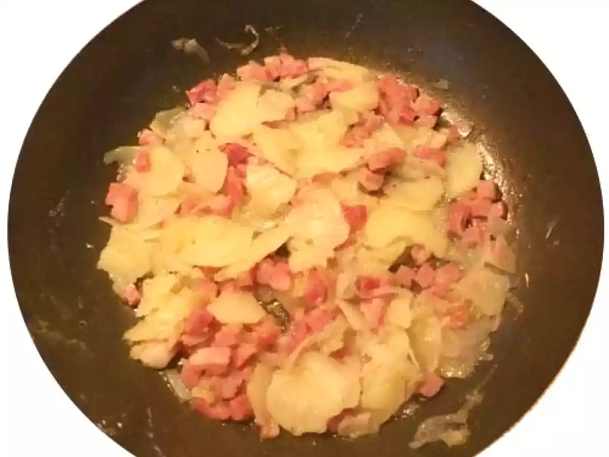 frittata patate e prosciutto - foto 2