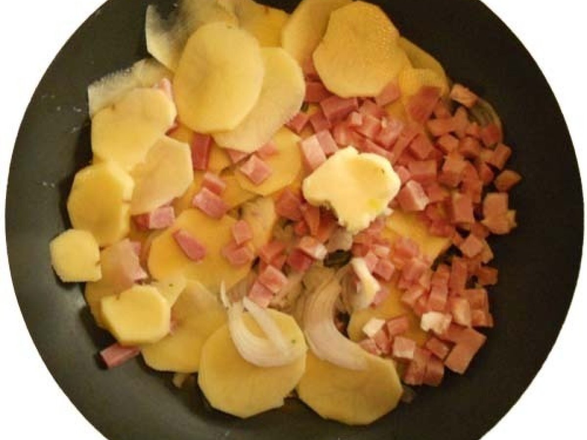 frittata patate e prosciutto - foto 3