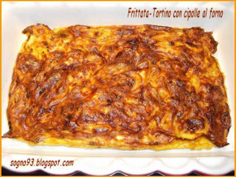 Frittata-Tortino con le cipolle al forno, foto 2