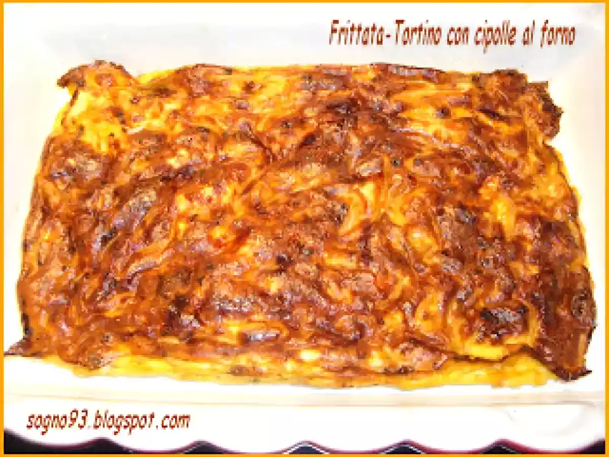 Frittata-Tortino con le cipolle al forno - foto 2