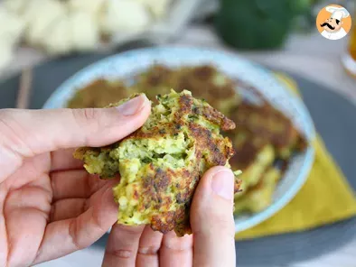 Frittelle di cavolfiore e broccoli aromatizzate al curry - foto 3