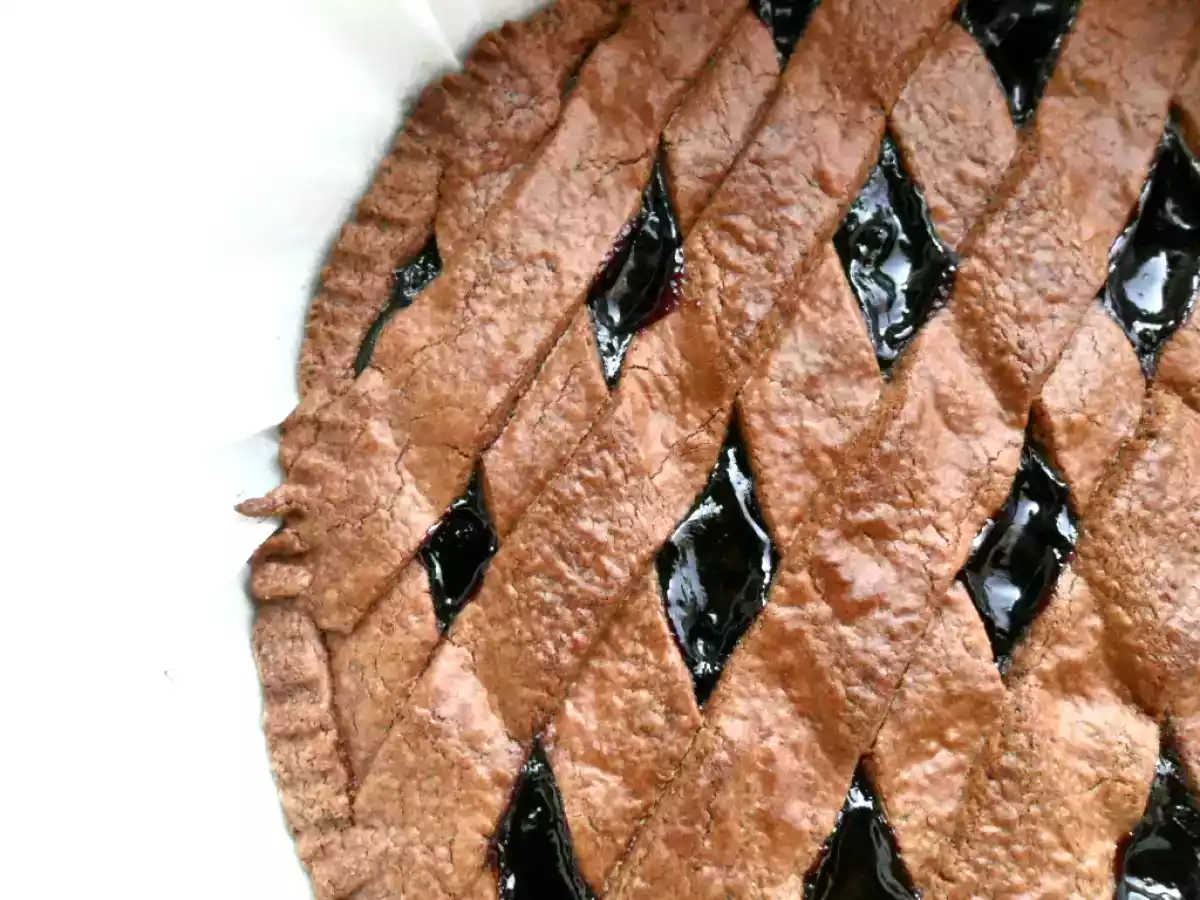 FROLLA SABLE' AL CACAO CON COMPOSTA DI MIRTILLI E SEMI DI PAPAVERO.. - foto 2