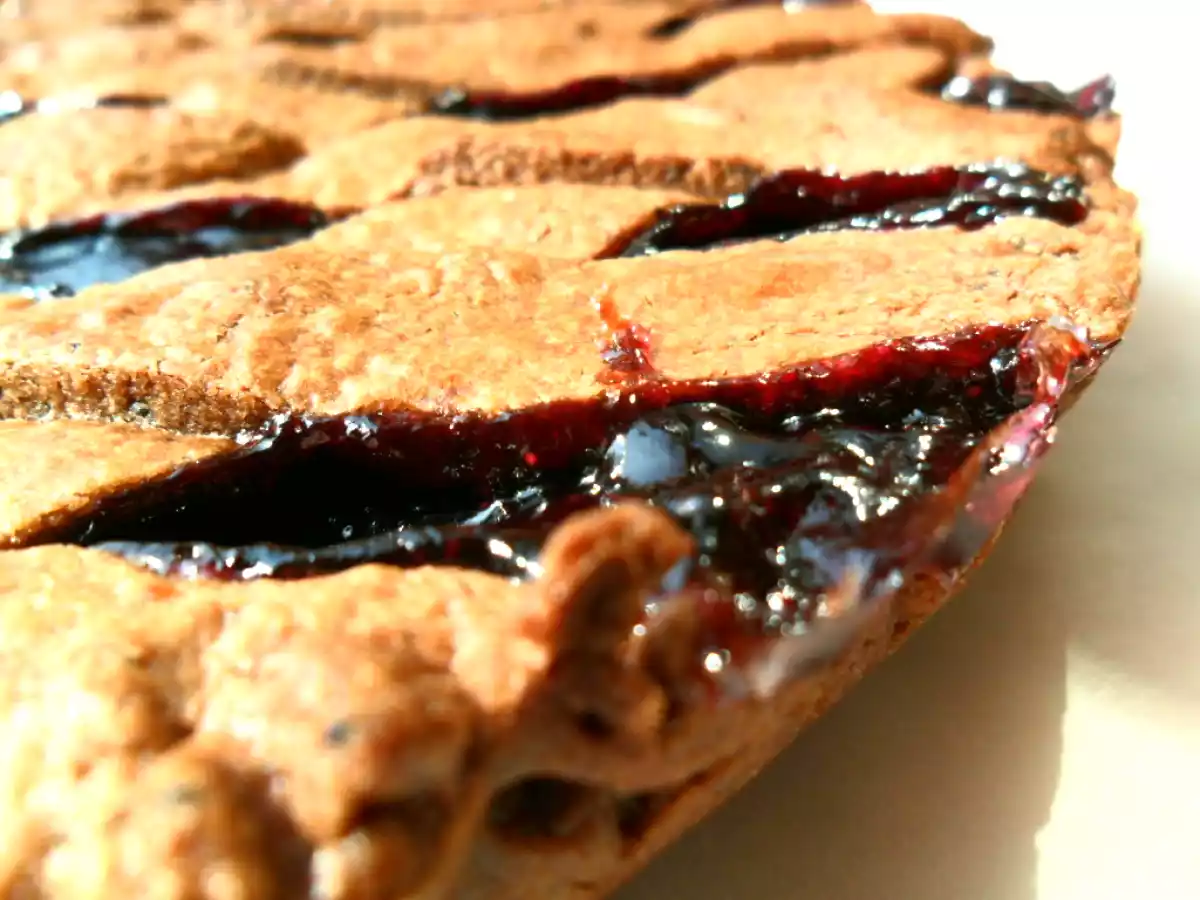 FROLLA SABLE' AL CACAO CON COMPOSTA DI MIRTILLI E SEMI DI PAPAVERO.. - foto 3