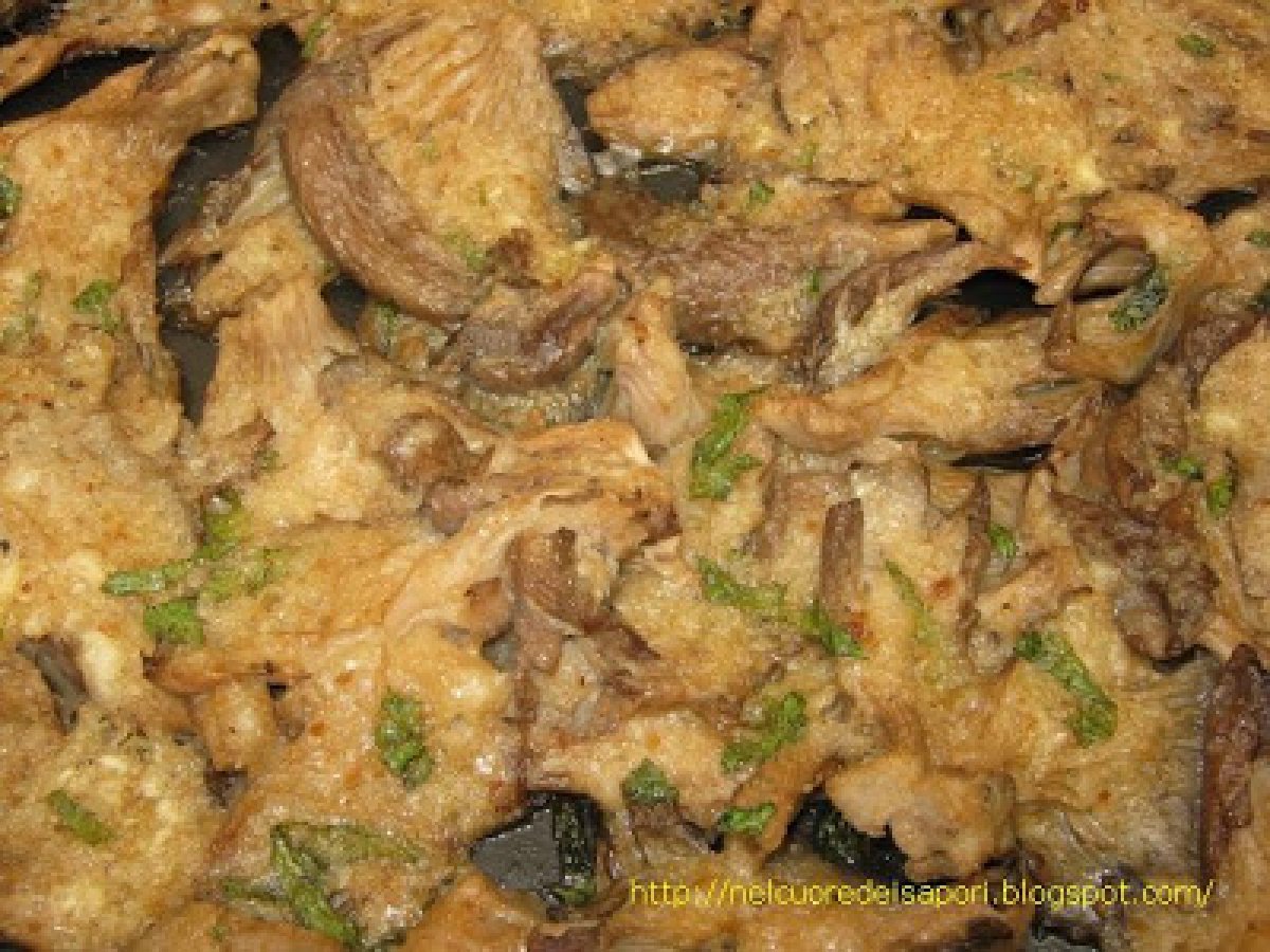 Funghi gratinati al forno, foto 1
