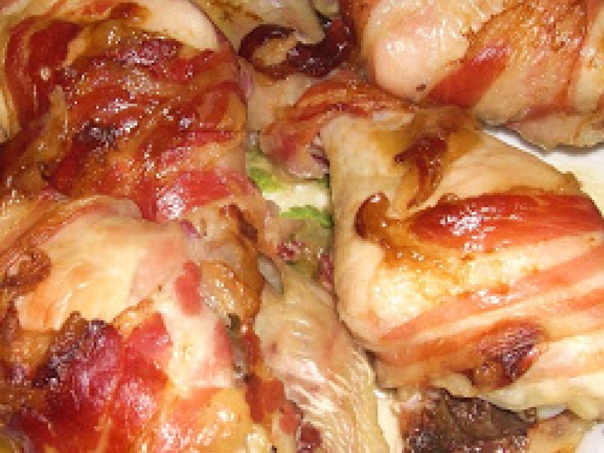 FUSI DI POLLO ALLA SENAPE E BACON