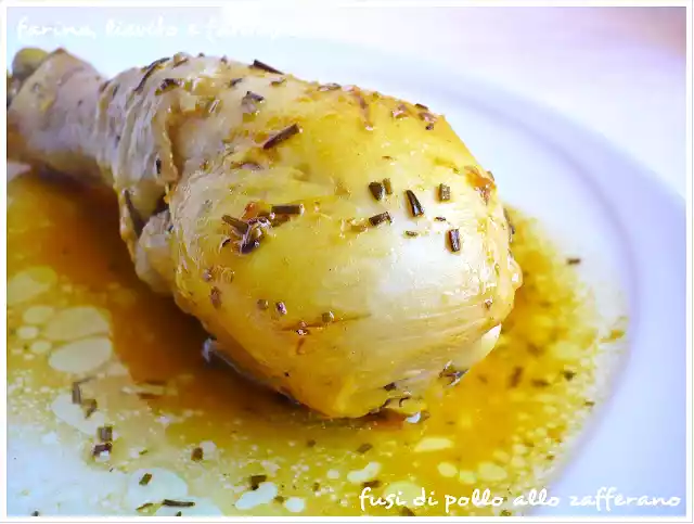 Fusi di pollo allo zafferano