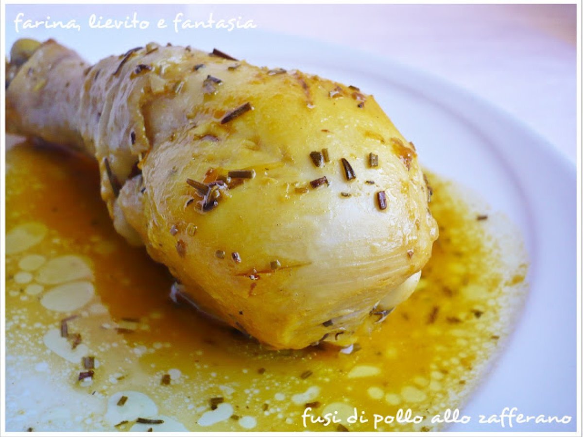 Fusi di pollo allo zafferano
