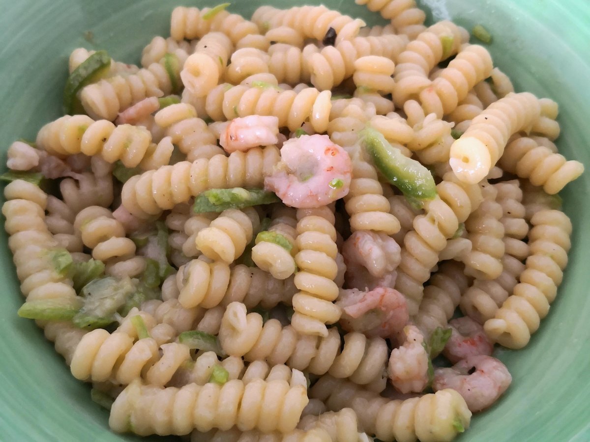 Fusilli con zucchine, gamberetti e zenzero - foto 2