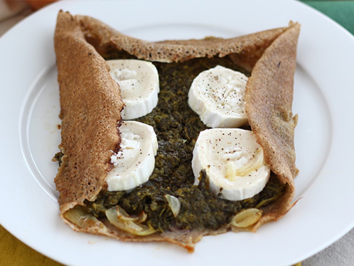 Galette spinaci e caprino