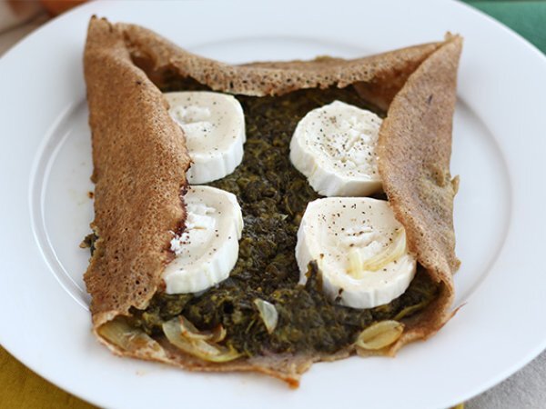 Galette spinaci e caprino Galette spinaci e caprino