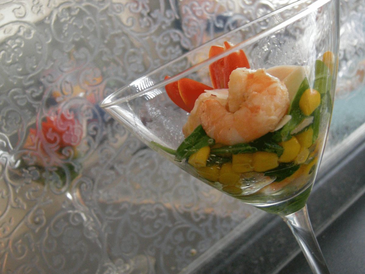 GAMBERETTI NEL BICCHIERE