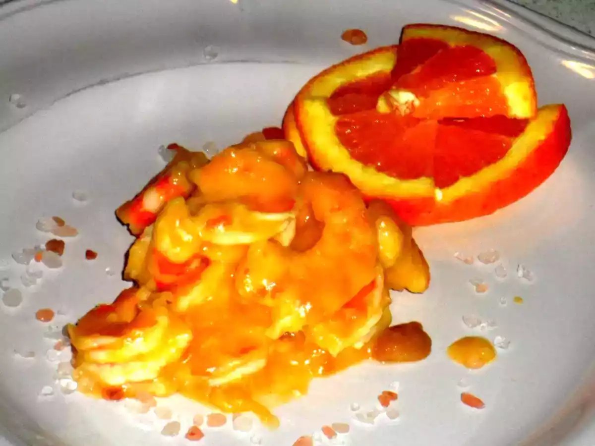 Gamberi all' arancia